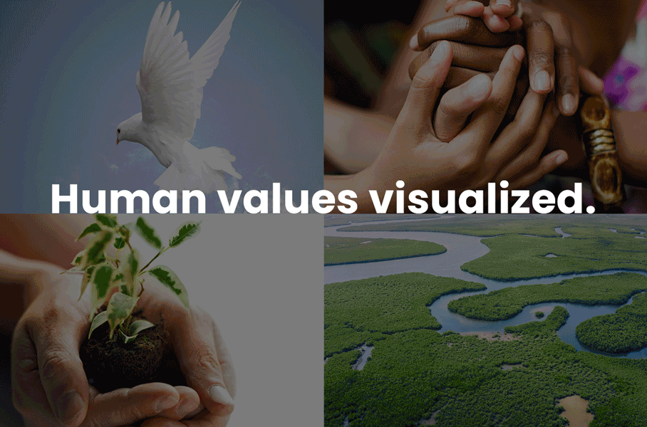 Human values visualized